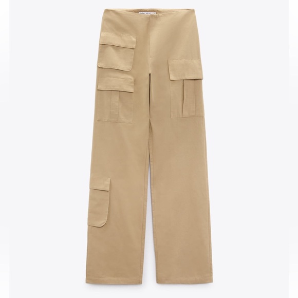 Zara Pants - Zara Cargo Khaki Pants
